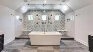 shower screen to ceiling no doors on ends
